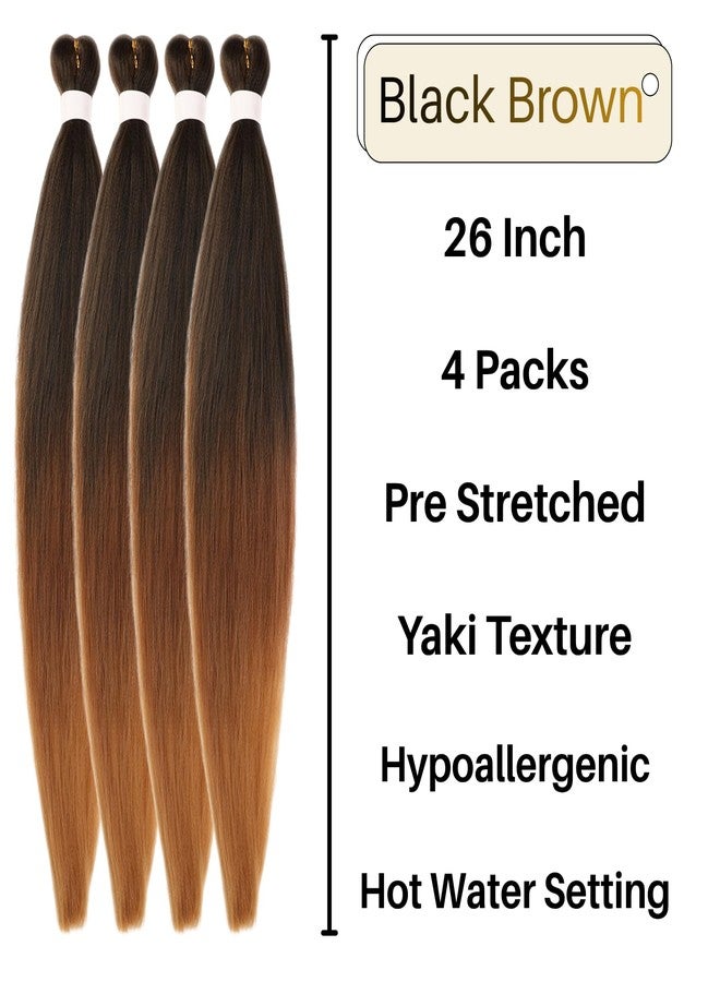 Leticia Ombre 1B/30/27 Braiding Hair Pre stretched Black to Brown Boho Hair for Braiding Hypoallergenic Micro Curl Boho Braids Curly Crochet Bohemian Braids Non Toxic - Image 2